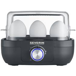 Severin EK 3166 Eierkocher BPA-frei, mit Messbecher, mit Eierstecher Schwarz