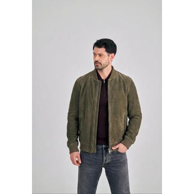 Lederjacke FREAKY NATION "Ted-FN", Herren, Gr. XXL (52), grau (anthrazit), Oberstoff: 100% Leder, Futter: 100% Polyester, klassisch, Jacken
