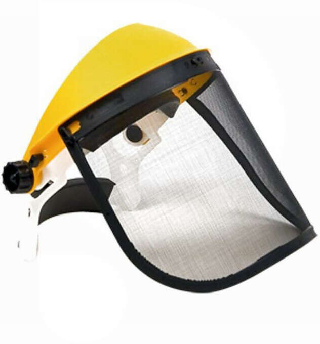 Ama Visière de protection professionnelle avec grillage réglable
