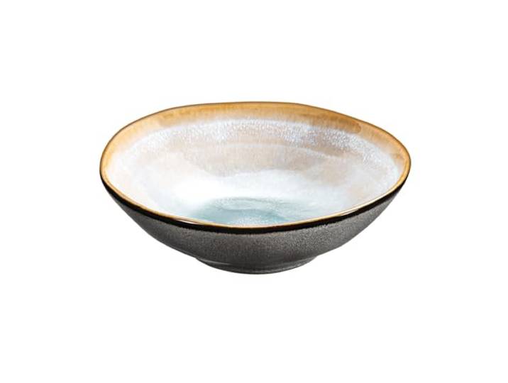 Médard de Noblat Shadow 6 grandes coupelles 15\,2 cm\, grès\, aqua bleu clair
