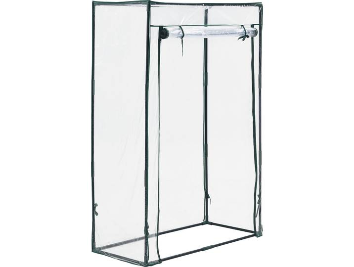 Tomatengewächshaus Terzigno 100x50x150cm Foliengewächshaus Gartenhaus Treibhaus Tomatenhaus mit Reißverschluss PVC Folie Transparent