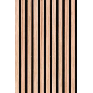 NL-Panels Akustikpaneel Eiche hell, 60 x 60 x 2,1 cm, mit schwarzem Filz, , Stück