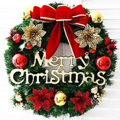 Uplifted Goods Handmade Christmas Wreath For Elegant Holiday Home Decor d