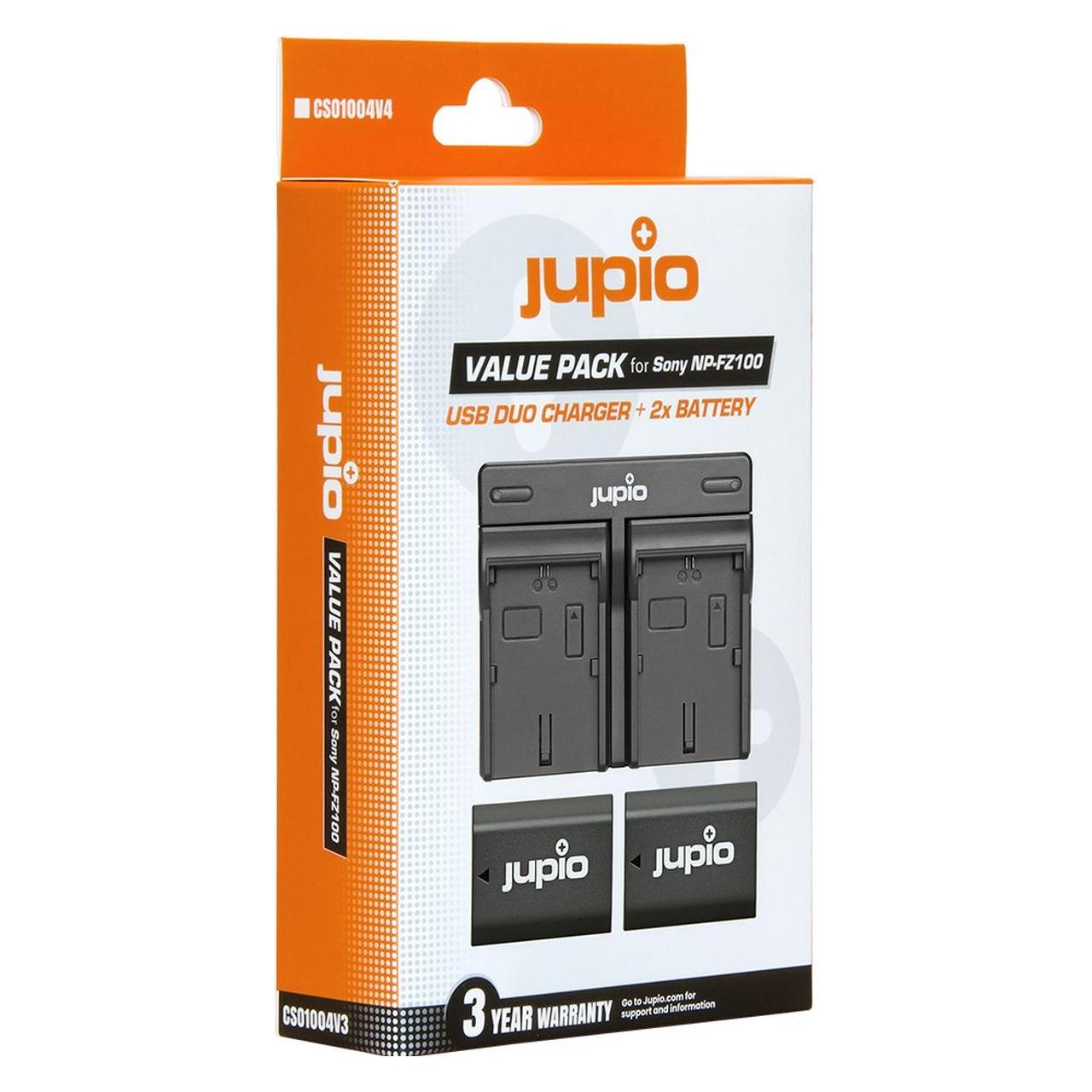 Jupio Value Pack: 2X Battery NP-FZ100 2040mAh + USB Dual Charger (CSO1004V4)
