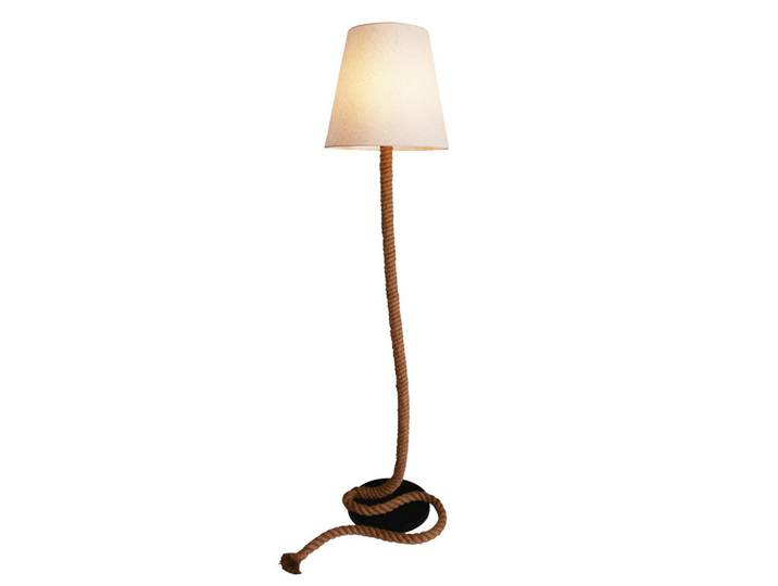 Stehlampe Naturfarben Seiloptik