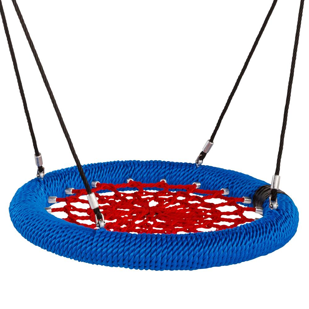 Nestschaukel Rosette Ø100cm oder Ø120cm - Öffentliche TÜV geprüfte Kinderschaukel - Witterungsbeständig 400kg belastbar für Spielplatz - Wickey