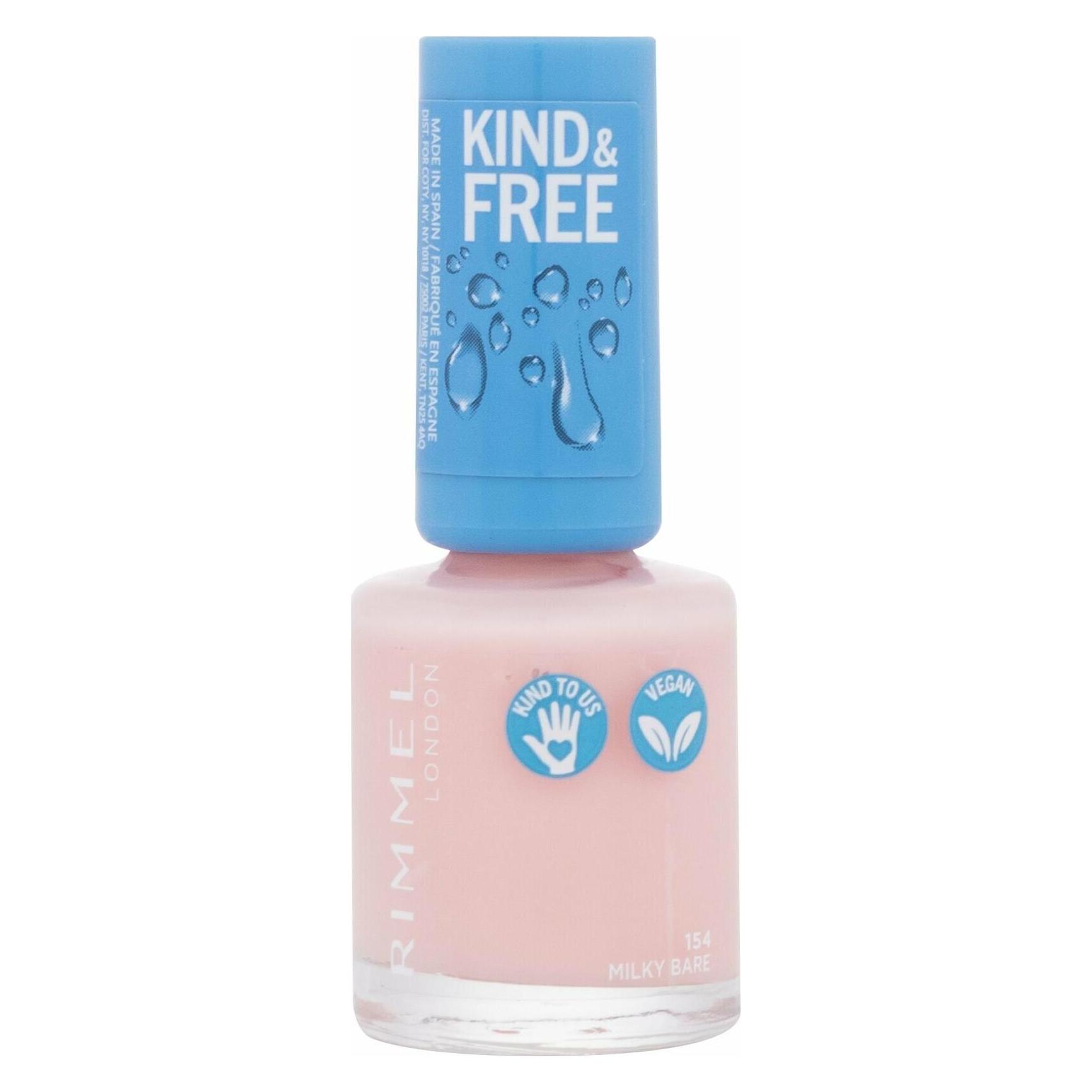 Rimmel London Rimmel - Kind & Free Nail Polish - Nail Polish 8 ml - (154 Milky Bare, Farblack) (99350122223)