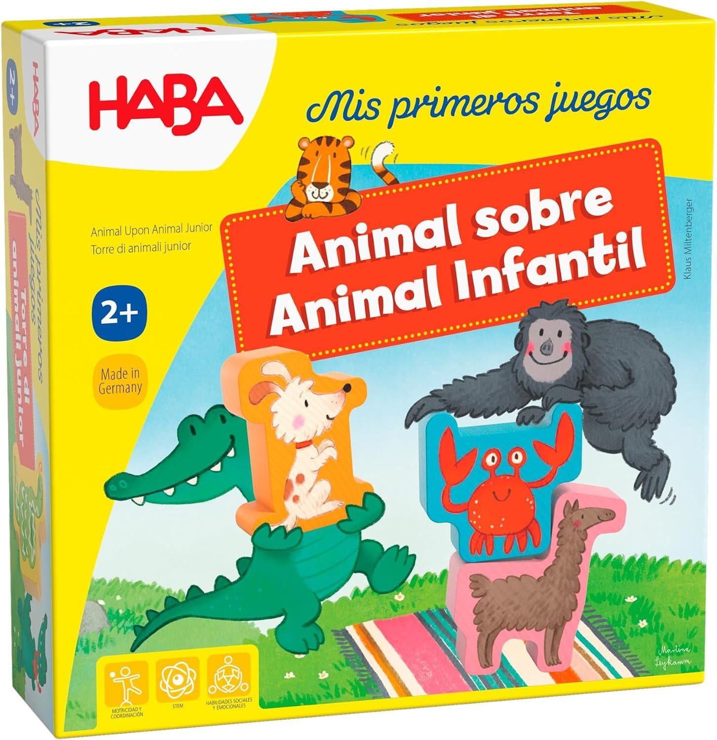 oCreon Mijn eerste spellen - Dier over dier - Klassiek stapelspel