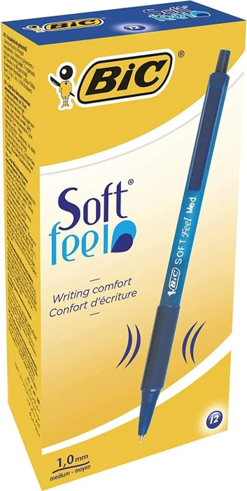 BIC Kugelschreiber SOFT Feel blau Schreibfarbe blau, 12 St.