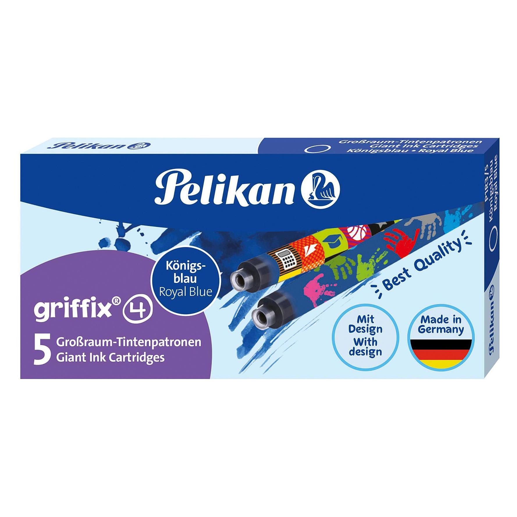 Pelikan Griffix Grossraum-Tintenpatronen (Blau, Mehrfarbig, 5 Stk.) (960583)