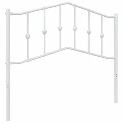 vidaXL Kopfteil Metall Weiß 107 cm