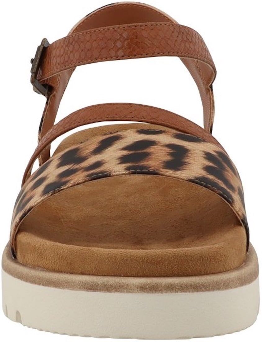 Sandale MUSTANG SHOES "Malina", Damen, Gr. 36, Synthetik, sand, leo, Lederimitat, Textil, Schuhe Sandale, Plateausandalette, Sommerschuh, Urlaubsschuh in Leo-Optik sand, leo 36, Synthetik