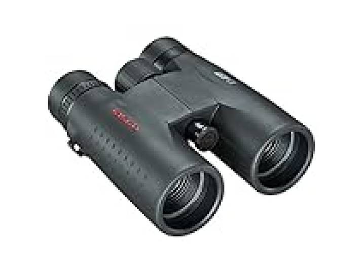 TASCO - Jumelles d'Observation pour Adultes - Essentials - 10x42 - Prisme en Toit - Noir - ES10X42 - Sangle Tour de cou - Fort Grossissement - Lumineuse - Housse de rangement