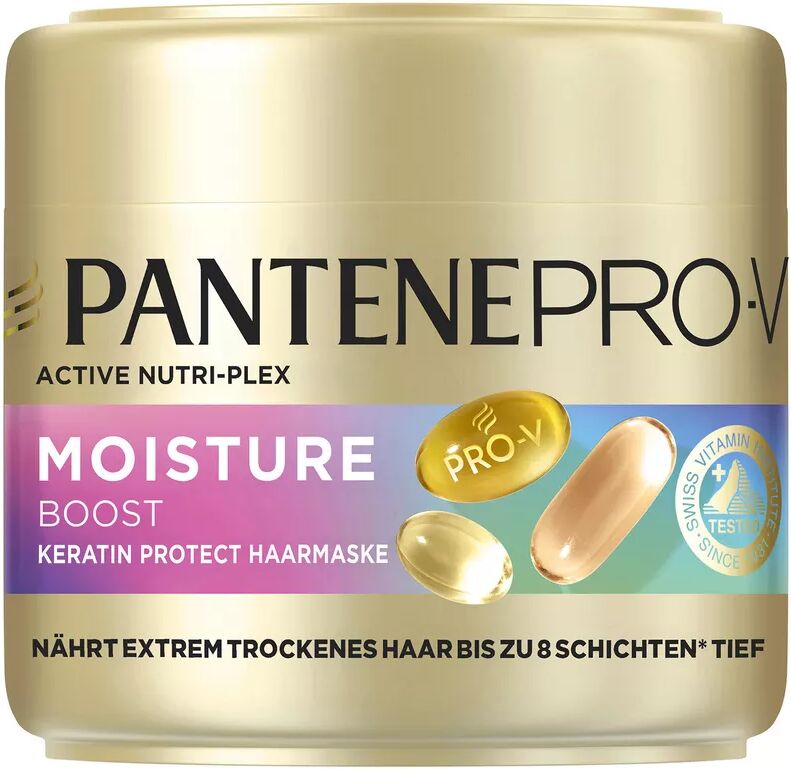 Pantene - Pro-V Moisture BOOST Keratin Protect Haarmaske, 300 ml
