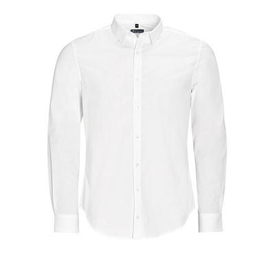 Herren Langarm Stretchhemd Blake | SOLO INVEST FRANCE SAS | Farbe: Weiß | 3XL