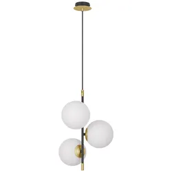 Nova Luce 9009294 Git G9 Pendelleuchte Gold, Weiß, Schwarz