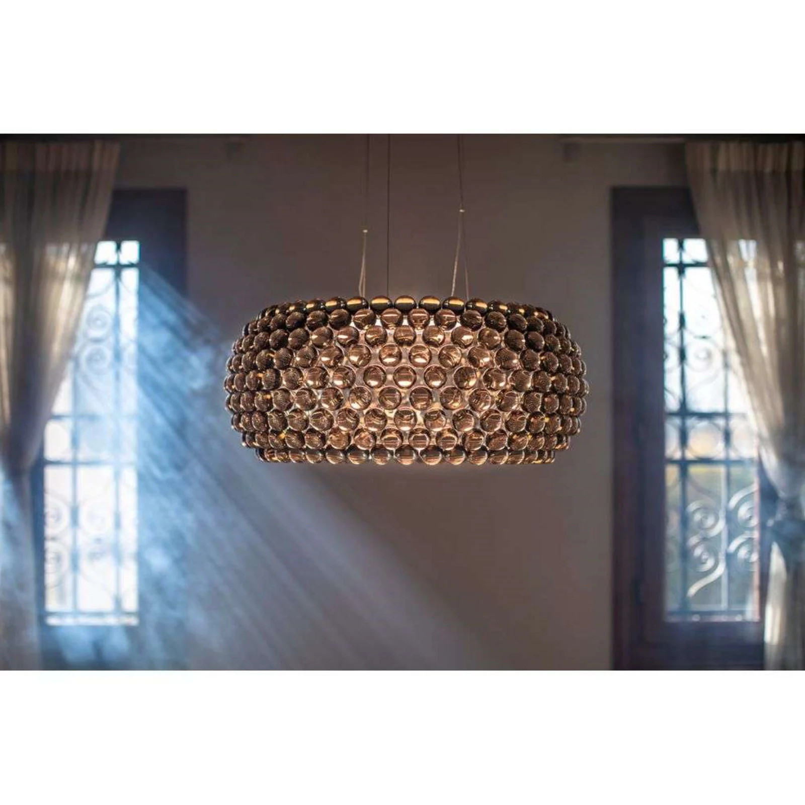 Foscarini Caboche Plus Grande LED Hanglamp - Grijs - Glas