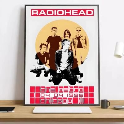 Uplift Treasures Radiohead Inspired Rainbow Canvas Wall Art Poster 6 50x70cmframeless