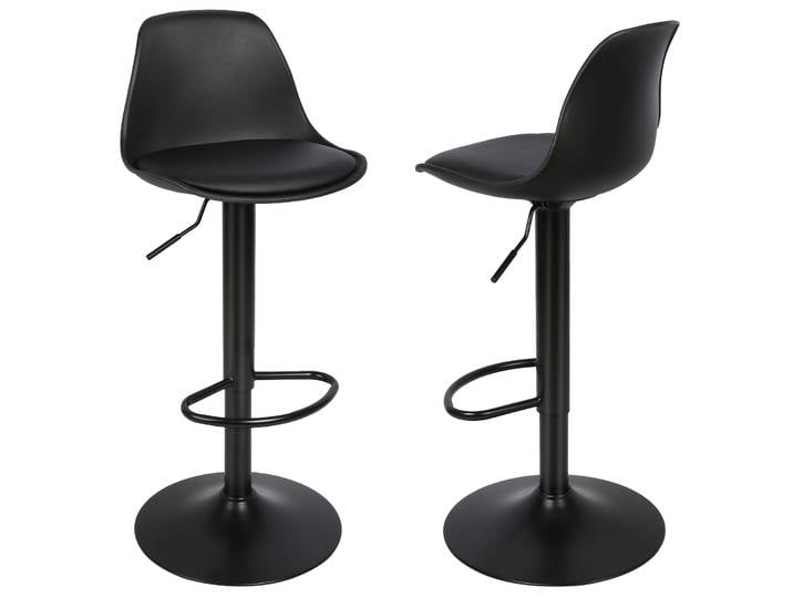 Tabouret de bar chaise pivotante 2 pièces, tabouret de bar réglable 2 pièces, hauteur réglable, 360 ° capacité pivotante, ultra silencieuse et porteuse