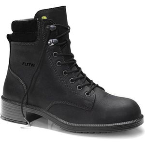 ELTEN Sicherheitsschuhe Nikola black Mid, ESD, S2, Stiefel, Stahlkappe, Rindleder, Gr. 41