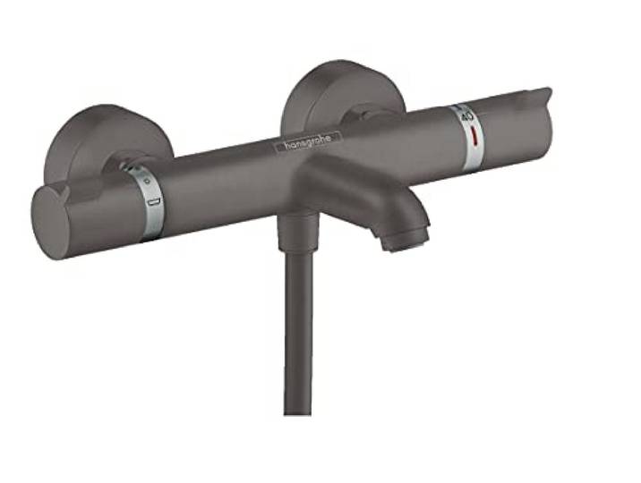 hansgrohe Ecostat Comfort Mitigeur Thermostatique bain/douche\, noir chromé brossé\, 13114340