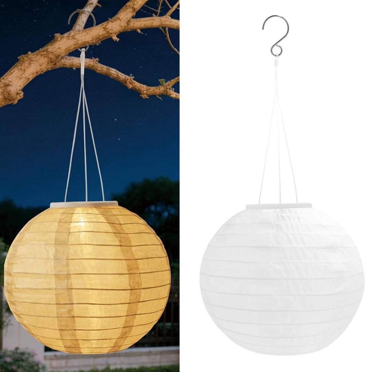 ApexArte Solar Lampionnen LED Buitenverlichting voor Tuin, Balkon of Terras