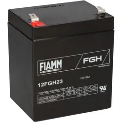 FIAMM 12FGH23 High-Rate AGM Bleiakku 12V 5Ah T2 / Faston 6,3 mm