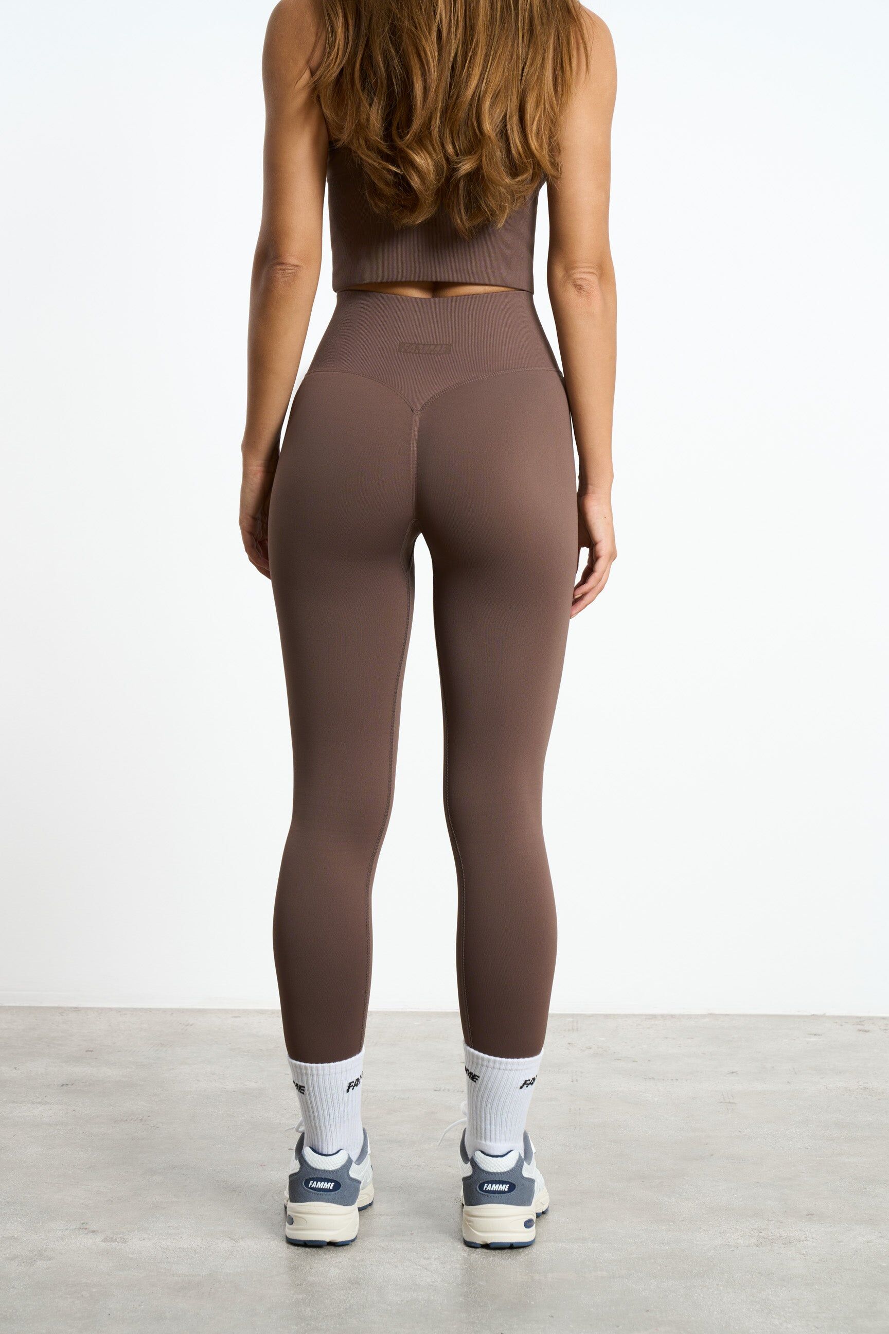 FAMME - Contour Leggings - Grey / Grå