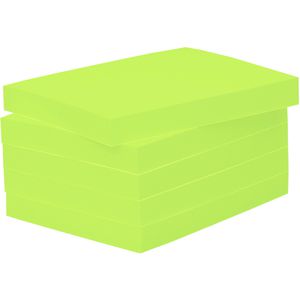 BIZSTIX Haftnotizen Office,1301030801, neongrün, 100 x 75mm, selbstklebend, 5x 100 Blatt