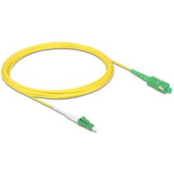 Delock 83865 Glasfaser LWL Anschlusskabel 5 m Gelb [1x LC-Stecker - 1x SC APC-Stecker] 9/125 µ Singlemode OS2