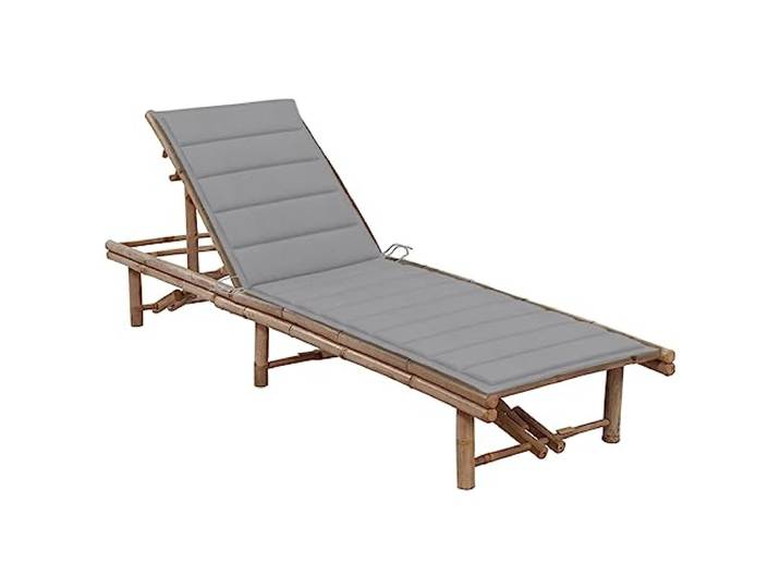 vidaXL Ligbed met kussen bamboe