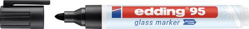 Edding 95 4-95001 Glasmarker Schwarz 1.5 mm, 3mm