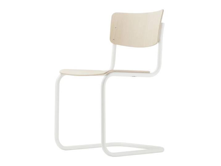 Thonet - S 43 Stuhl, weiss / Buche hell (TP 107)