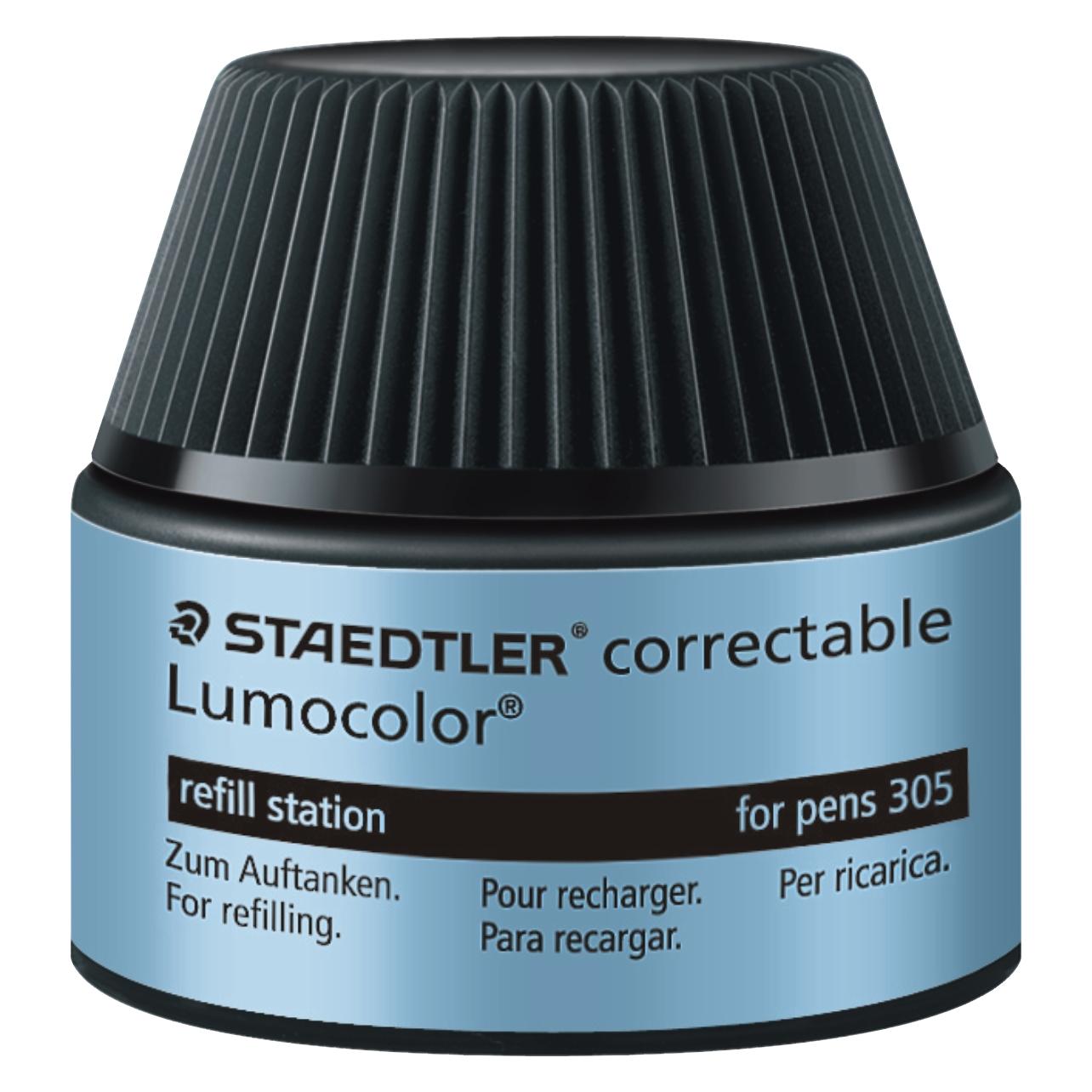 Staedtler Lumocolor Refill Station 487 05, schwarz Tankstelle zum einfachen und sauberen Nachfüllen der (1x) (487 05-9)