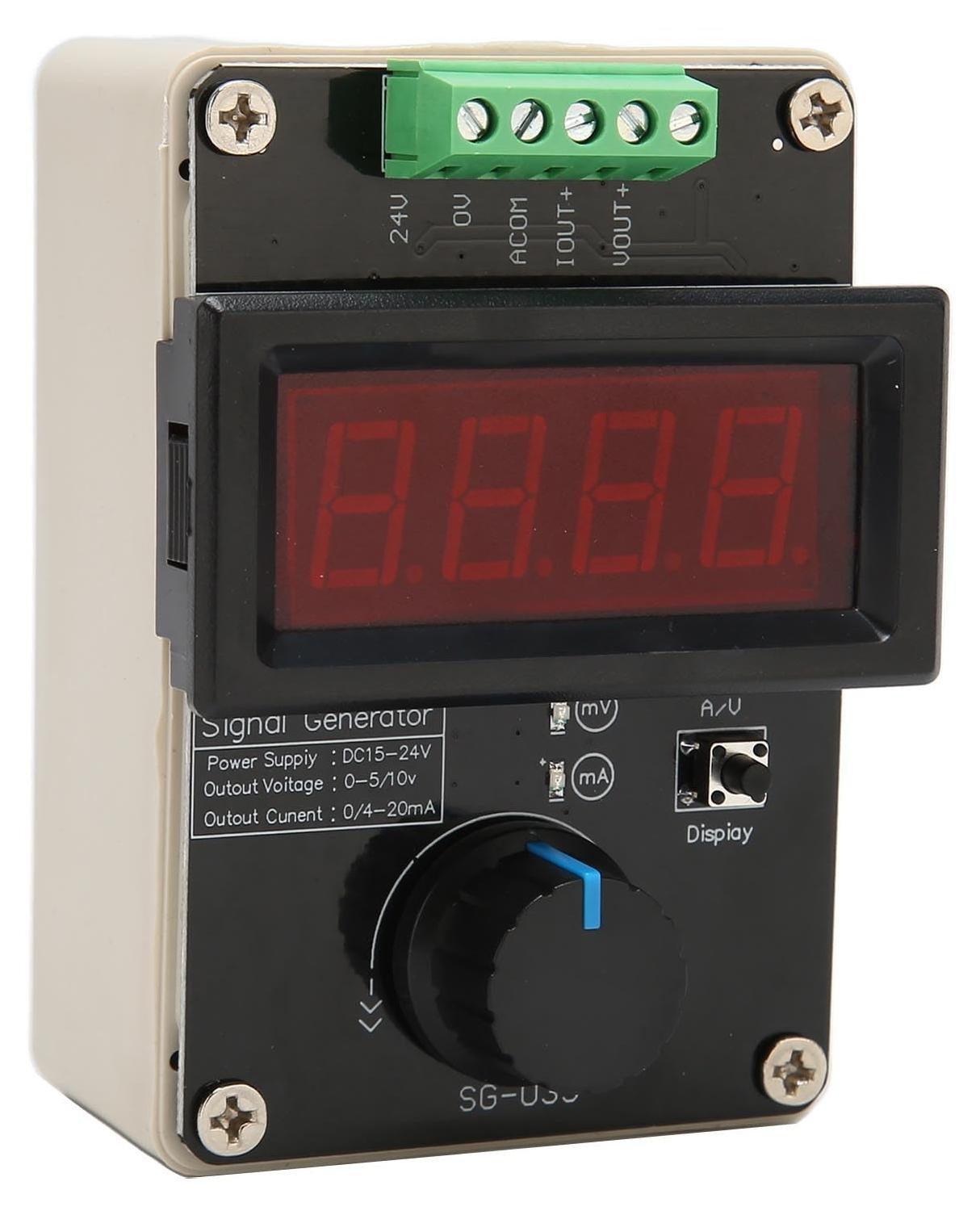 Dripio Signaalgenerator 4-20mA / 0-10V met 3-cijferig LED-display, instelbaar