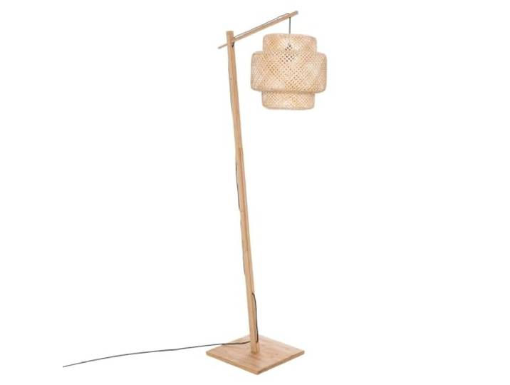 Atmosphera Lampadaire en bois Liby 173 cm Naturel clair