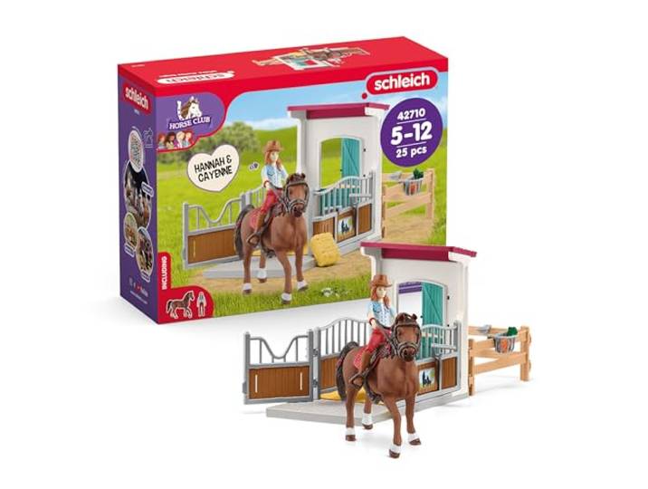 schleich HORSE CLUB Paardenbox met Hannah & Cayenne 42710 vanaf 5 jaar