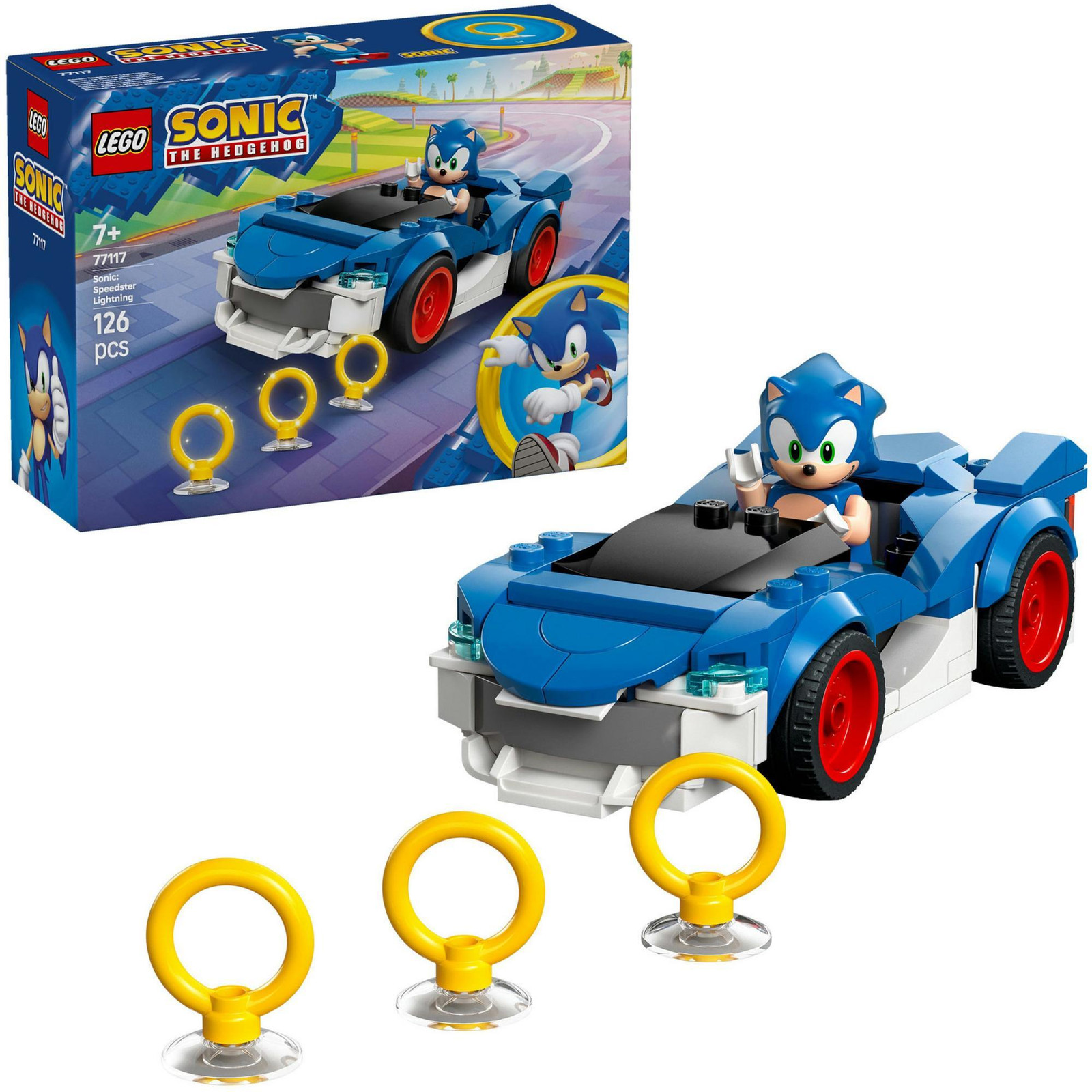 LEGO Sonic the Hedgehog Silver's auto versus Knuckles' vrachtwagen 77117