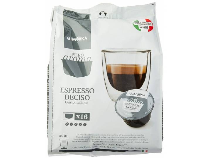 GIMOKA Dolce Gusto Compatible Capsules ESPRESSO DECISO 16 capsules 112 g