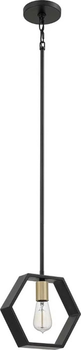 Quoizel Bismarck LED Hanglamp - Earth Black
