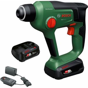 Bosch Bohrhammer PBH18V-14, SDS+, 18 V / 2,5 Ah, mit 2 Akkus & Ladegerät, Schlagkraft 1,4 Joule