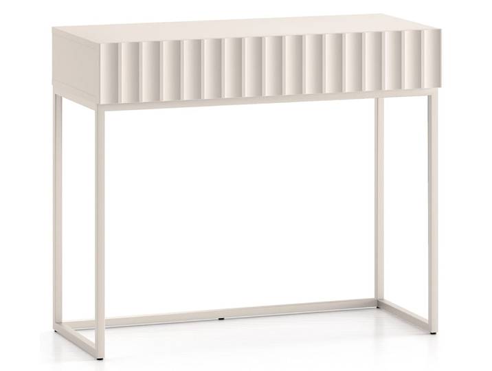 Coiffeuse avec tiroir beige clair 91 cm