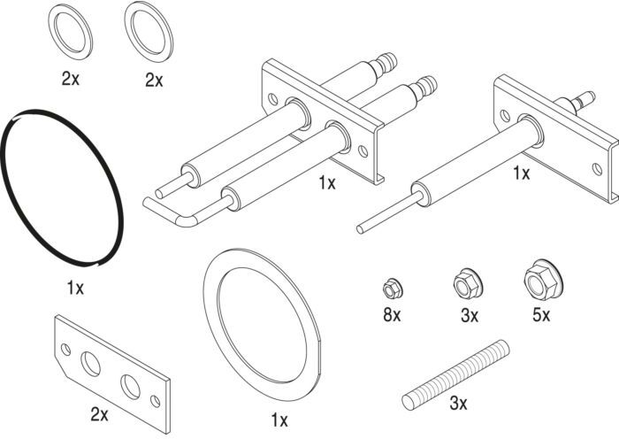 Bosch Service Set 8738805303 KB372 / Condens 7000F everp