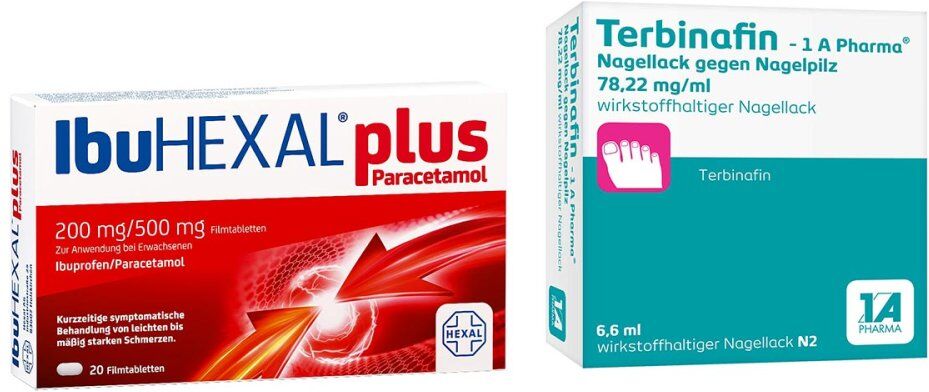 Ibuhexal Plus Paracetamol + Terbinafin 1 A Pharma Nagellack