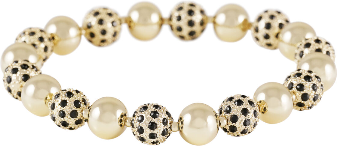 SNÖ of Sweden Naomi flexibelt armband guldfärgat/musta 1334-3400064