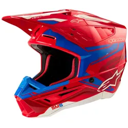 Alpinestars S-M5 ACTION 2 Crosshelm - hellrot-blau-glänzend - XL (61/62)