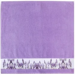 framsohn Geschirrtuch Frottier 'Lavendelfeld' 50 x 50 cm Lavendel - Lila