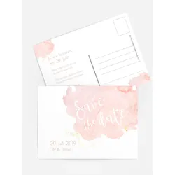 Save the Date Karten selbst gestalten mit Spruch und Fotos im Onlinedesigner bei Meine-Kartenmanufaktur.de