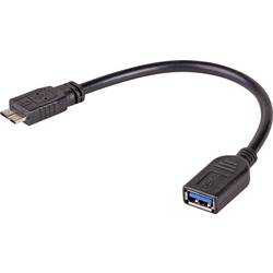 Akyga USB Adapter [1x USB 2.0 Buchse A - 1x Micro USB] AK-AD-30 15 cm mit OTG-Funktion