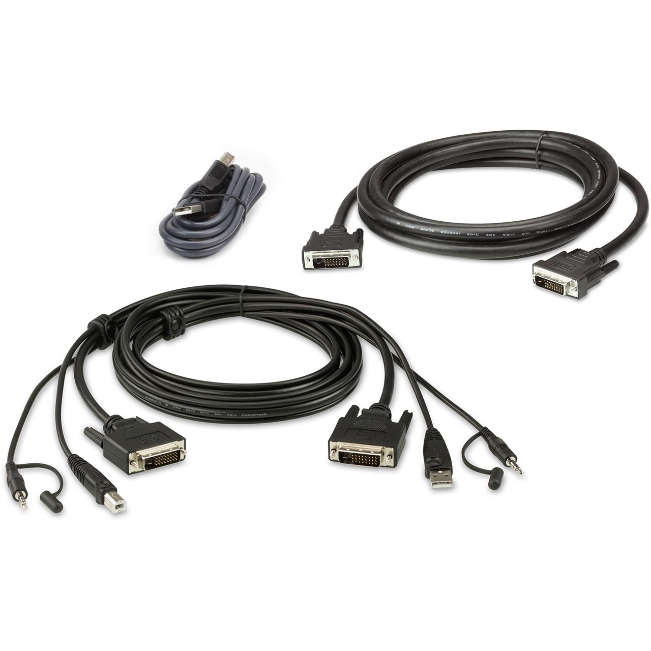 ATEN Technology 2L-7D02UDX3 KVM Kabelsatz, USB DVI-D Dual-Link Dual Display Secure KVM, 1.8m